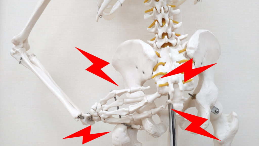 骨盤が歪むと引き起こされる不調