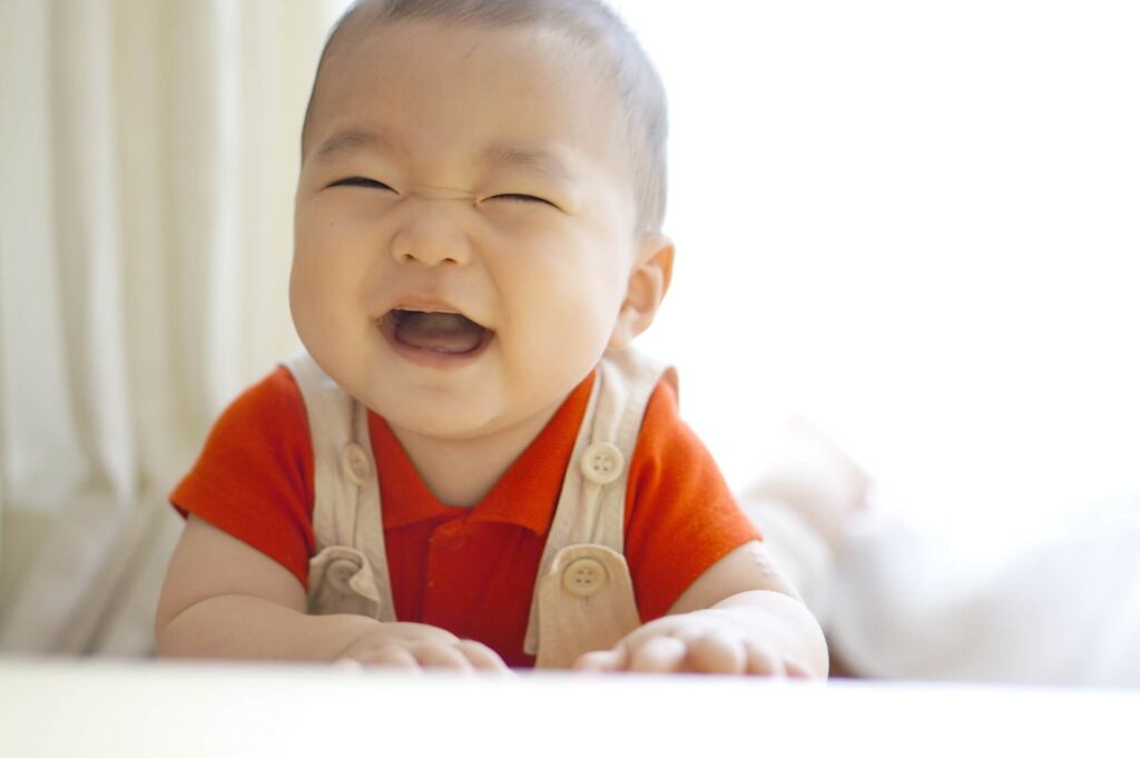 赤ちゃんの笑顔