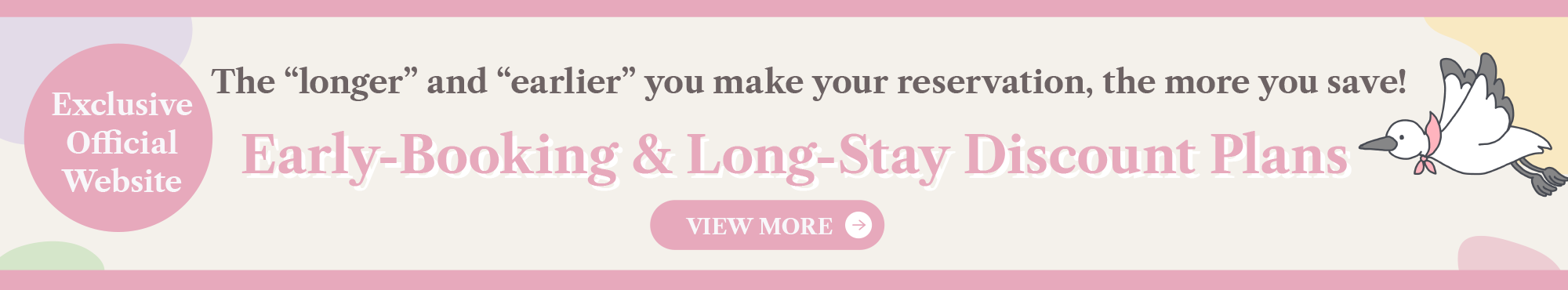 Early-Booking & Long-Stay Discount Plans